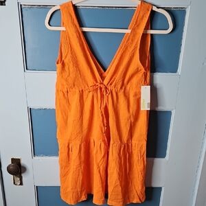 Capelli Vibrant Orange Sleeveless  Swimsuit Cover Up